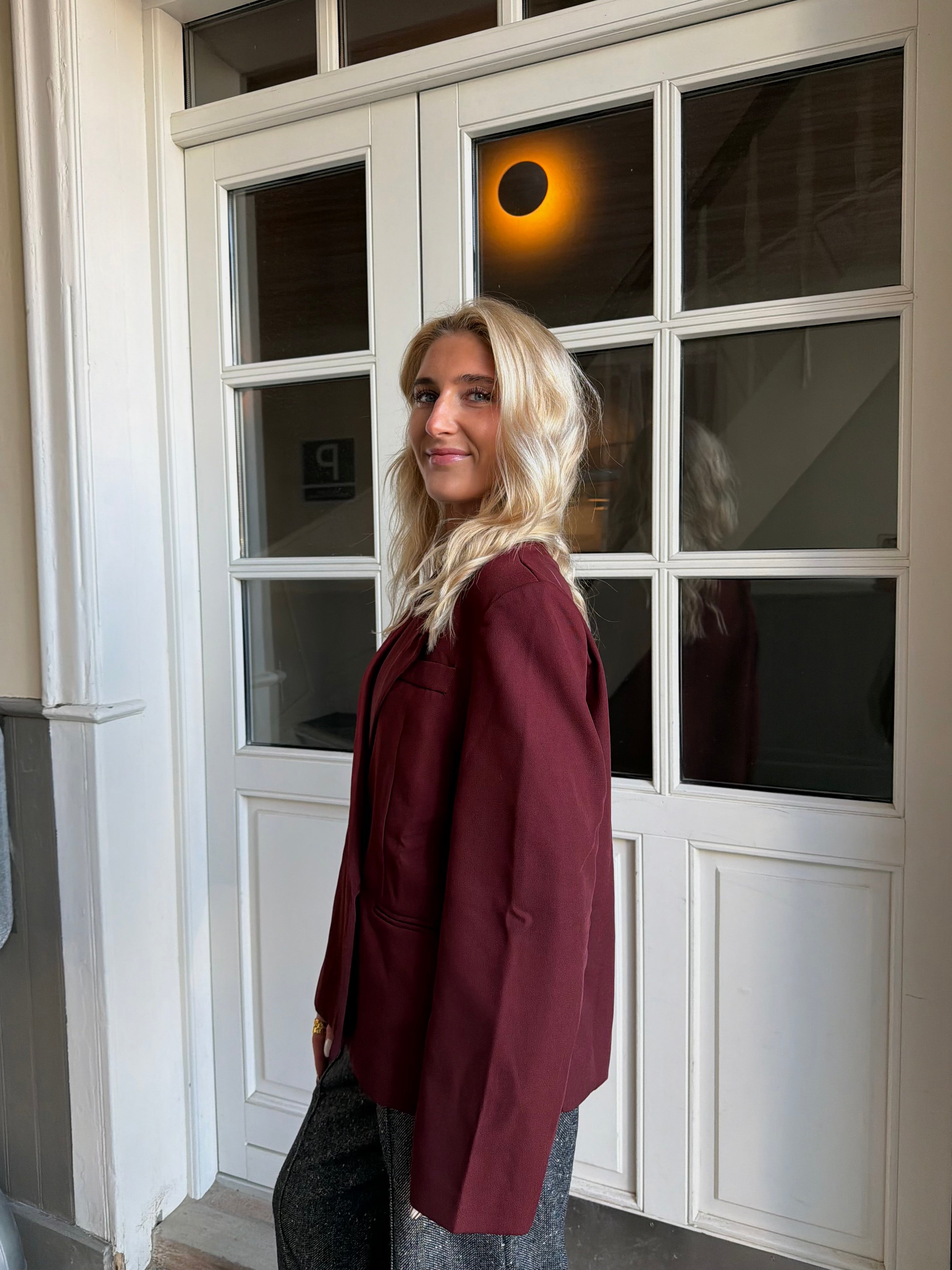 ELMA BLAZER - BURGUNDY