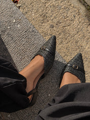 HANNA SLINGBACK - SORT