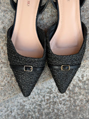 HANNA SLINGBACK - SORT