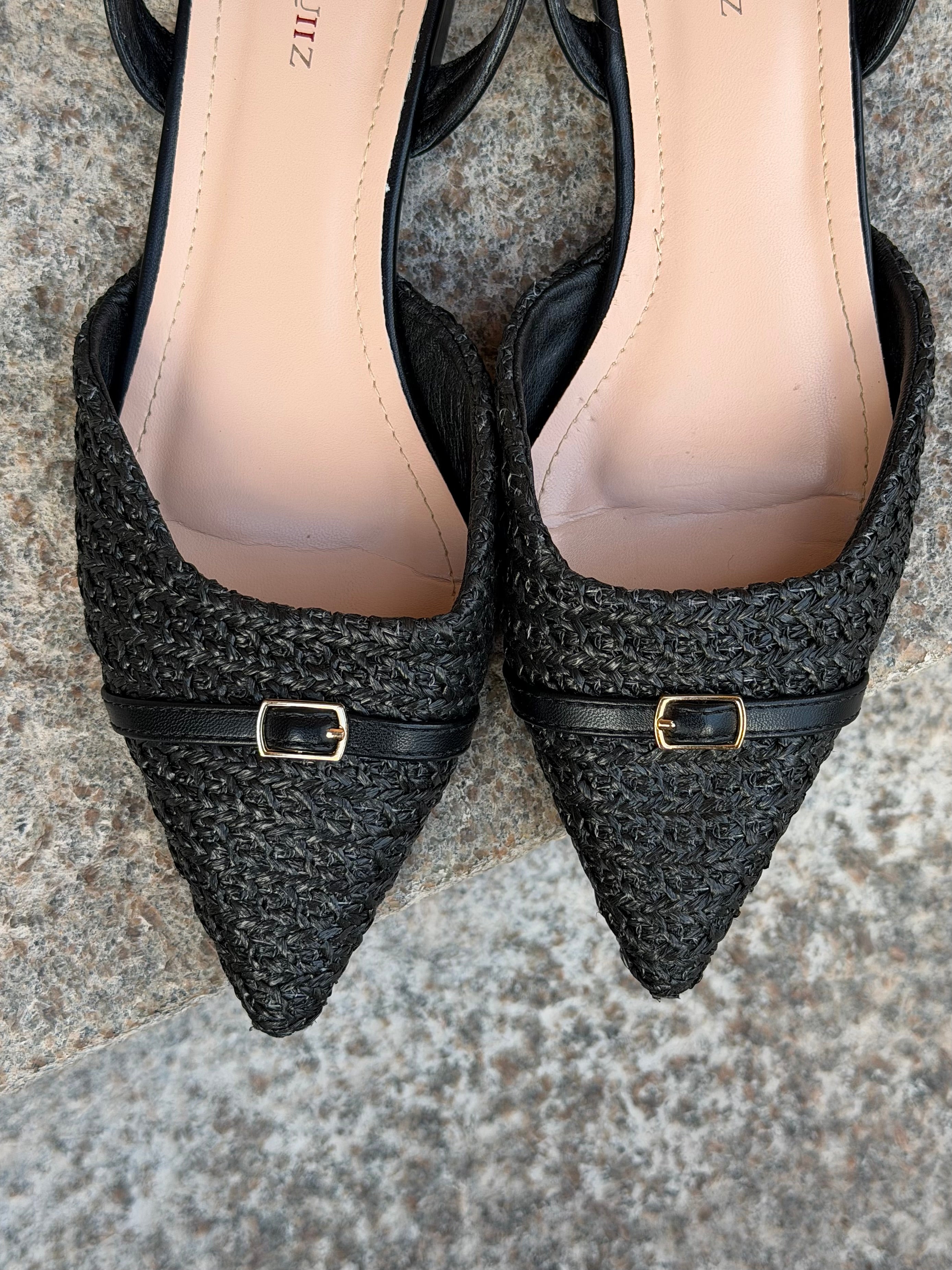 HANNA SLINGBACK - SORT