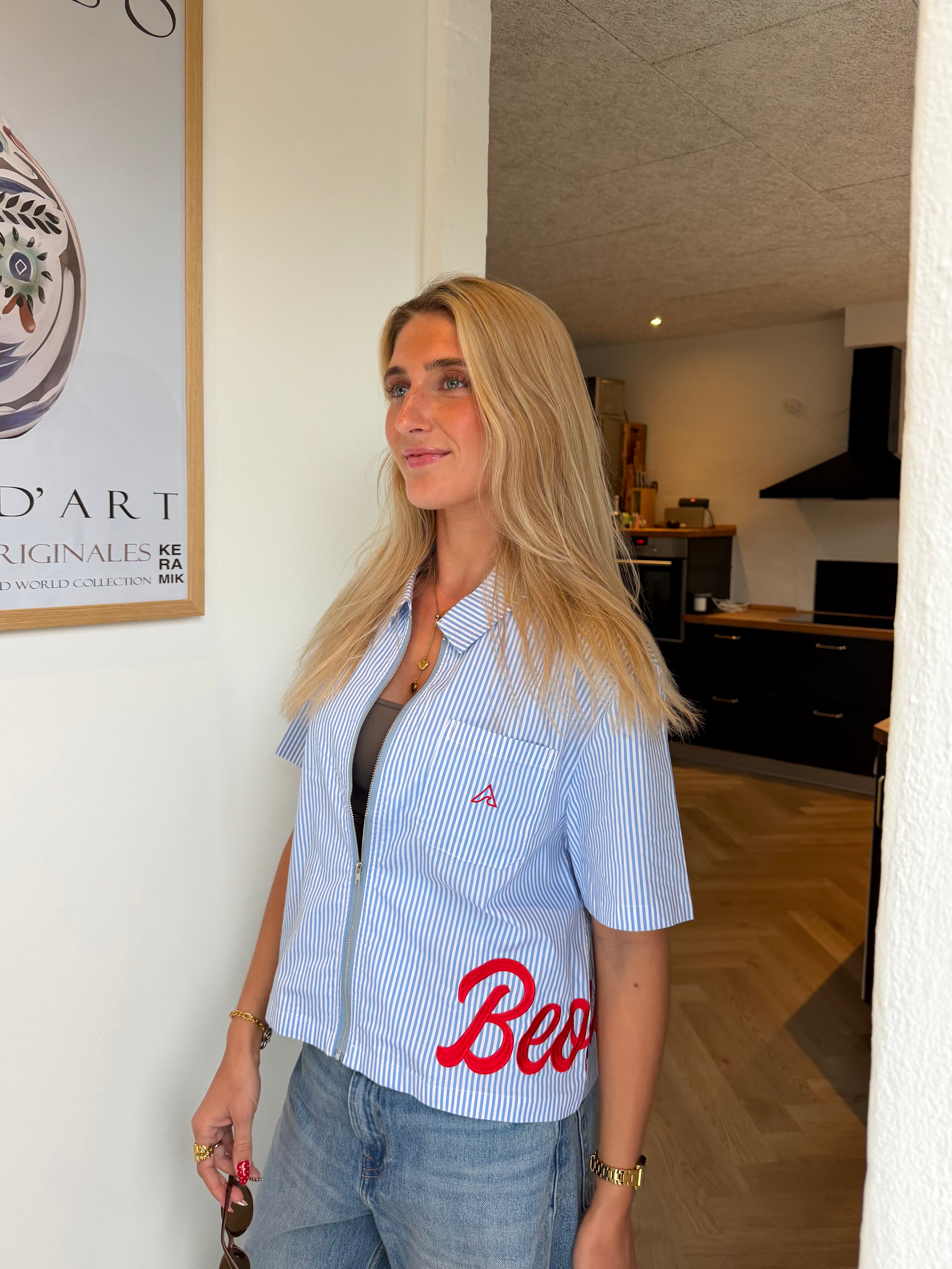 ELLIE SKJORTE - KORTÆRMET