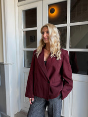 ELMA BLAZER - BURGUNDY