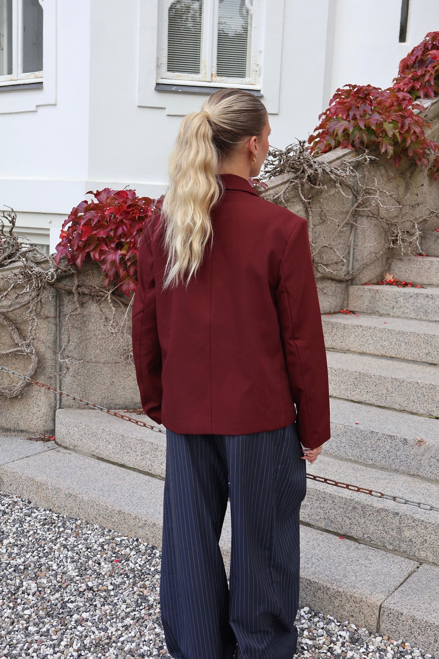 ELMA BLAZER - BURGUNDY