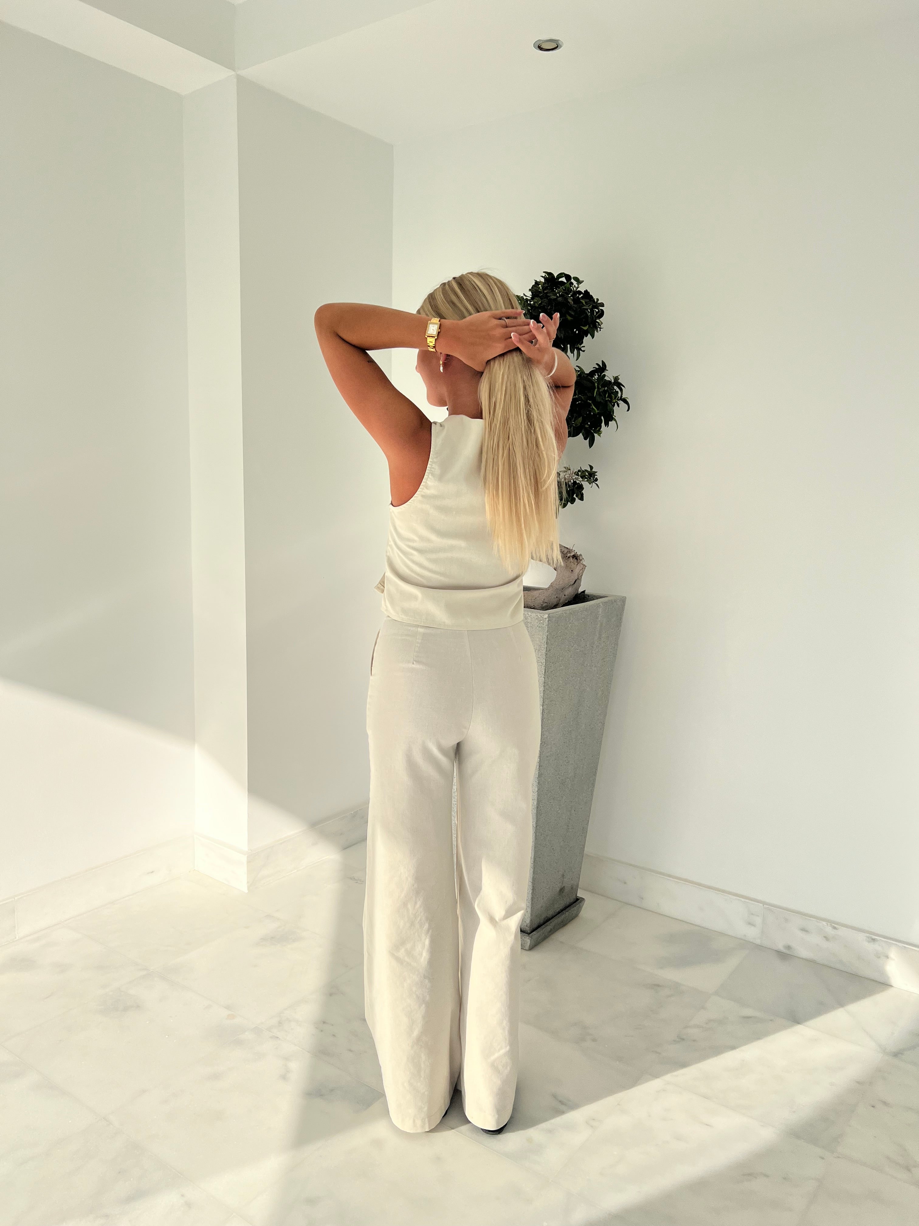 SIDSE VEST - BEIGE