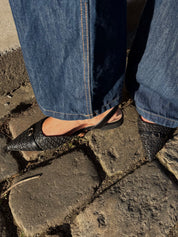 HANNA SLINGBACK - SORT