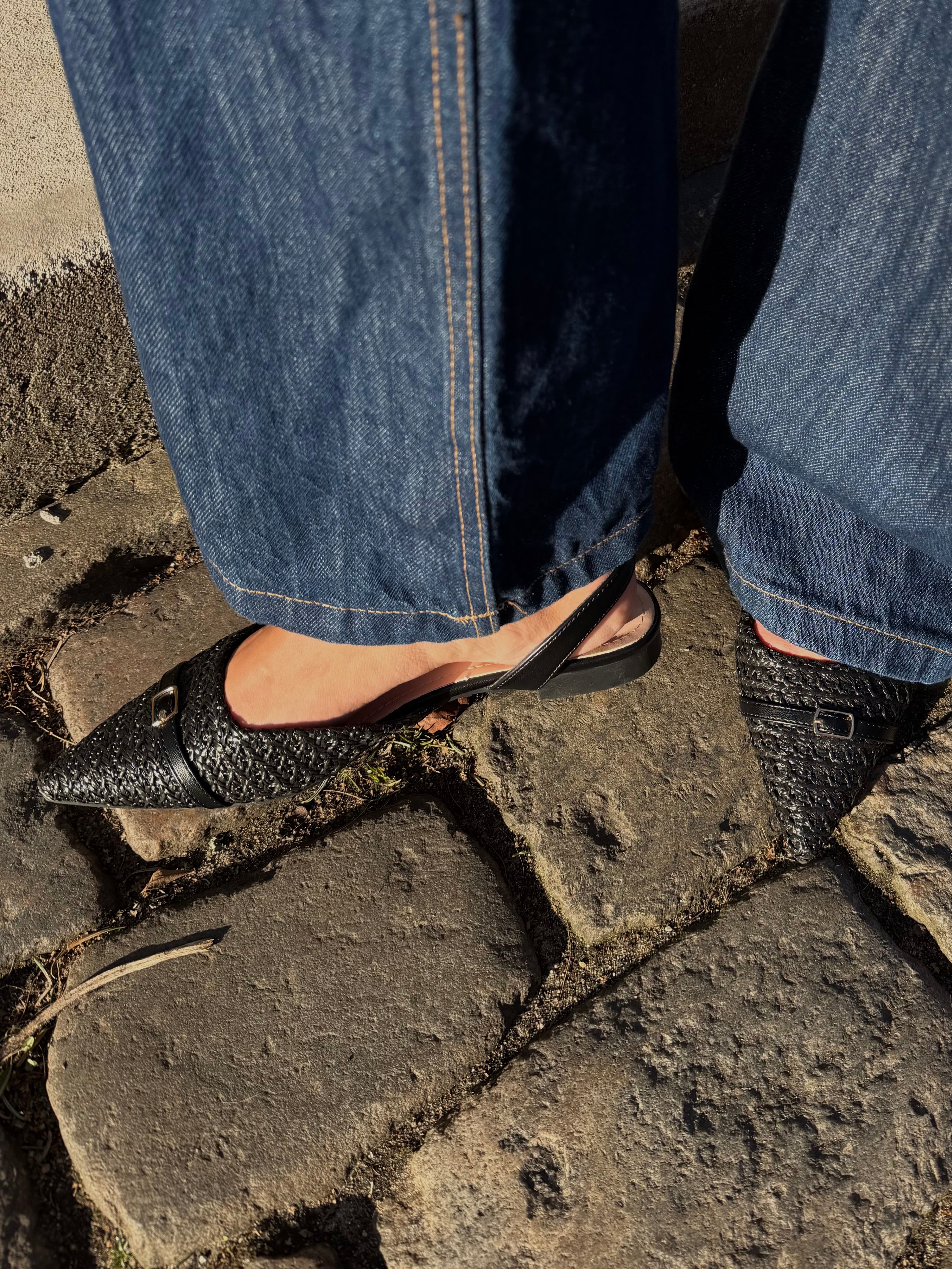 HANNA SLINGBACK - SORT