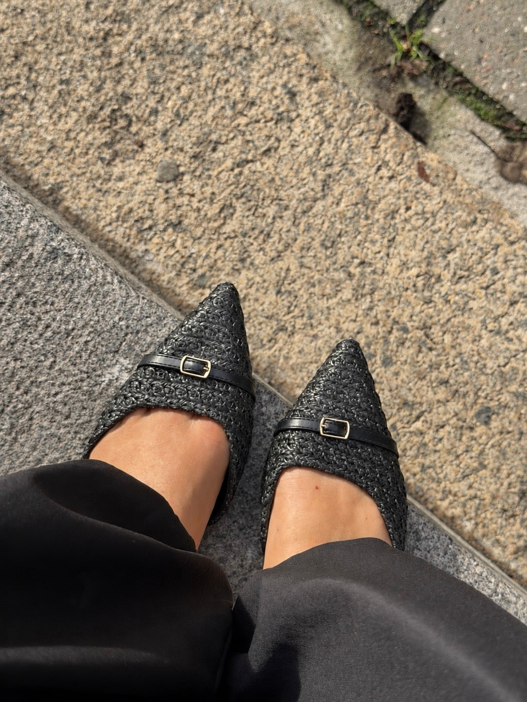 HANNA SLINGBACK - SORT