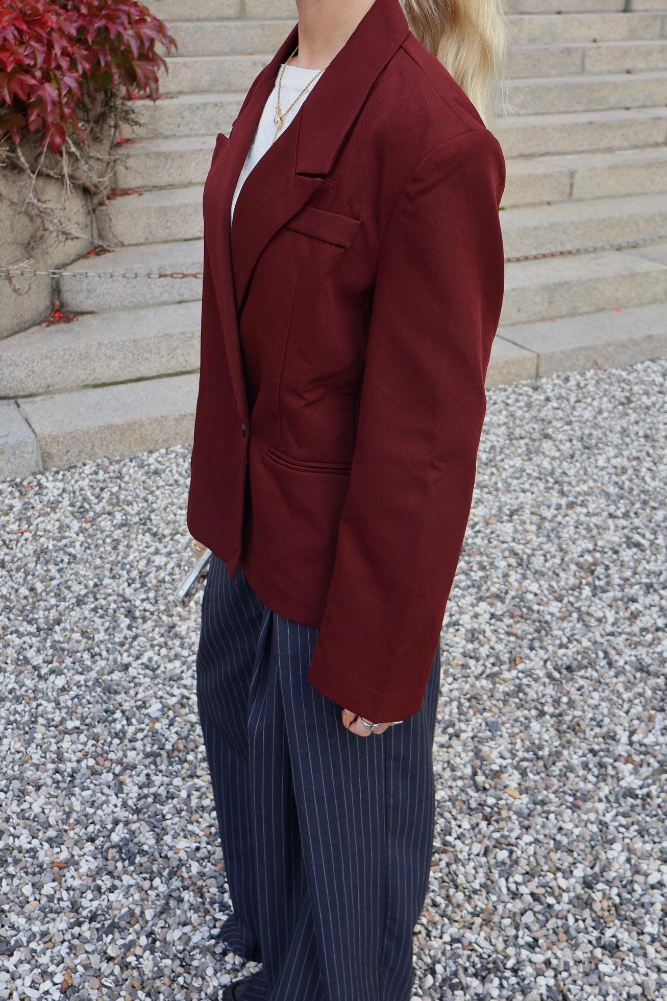 ELMA BLAZER - BURGUNDY