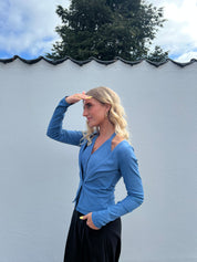 CELINA BLUSE - BLÅ