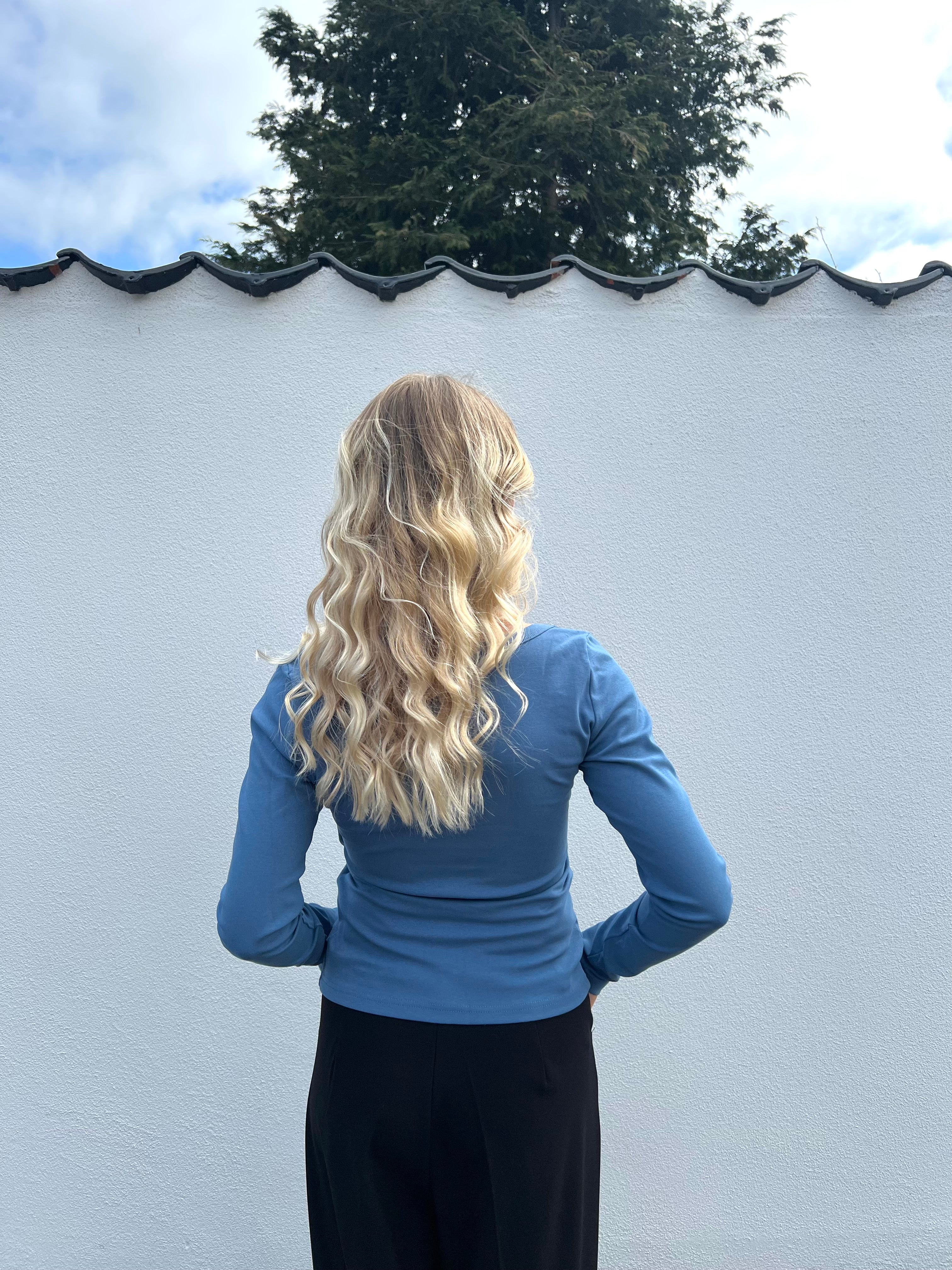 CELINA BLUSE - BLÅ