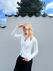 CELINA BLUSE - HVID