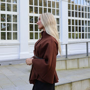 LIV PONCHO - BROWN