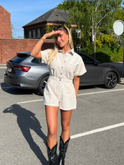 AMANDA JUMPSUIT - LYS BEIGE