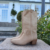 ANNA BOOTS - BEIGE